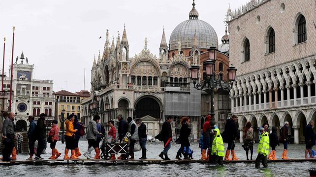 Las peores inundaciones en la última década en Venecia
