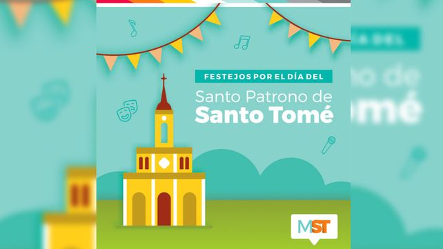 Santo Tomé celebrará el día de su Santo Patrono con una nutrida agenda de actividades