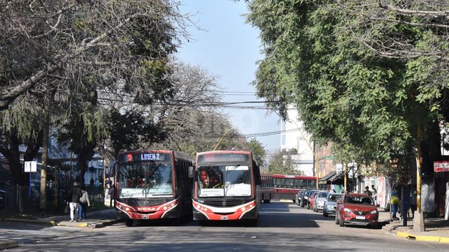 Colectivos de distintas líneas urbanas e interurbanas se congregaron en la Terminal