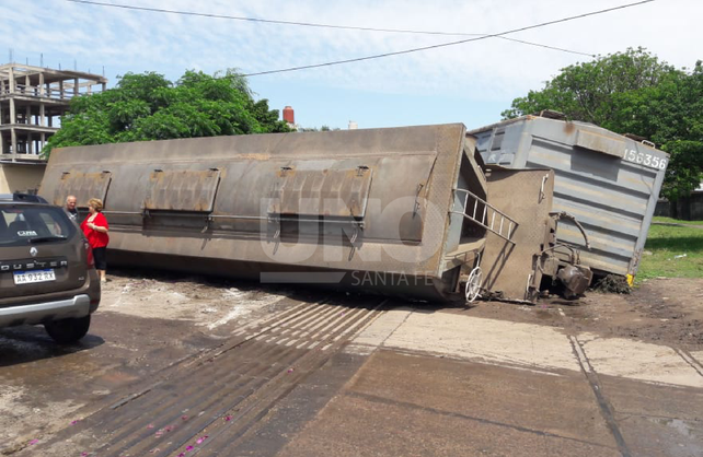 Volvió a descarrilar el tren en la ciudad