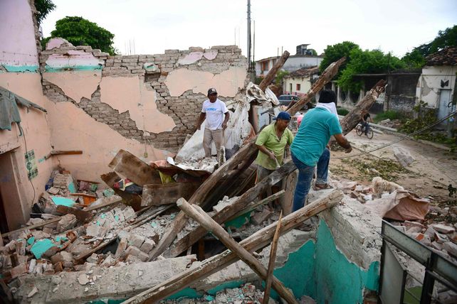 Devastada. Así quedó Juchitán