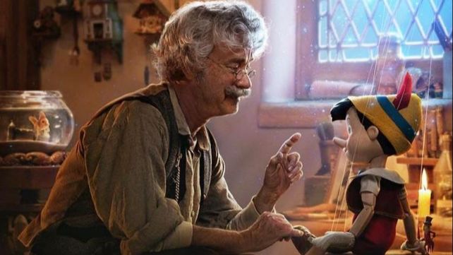 Tom Hanks interpreta a Geppetto