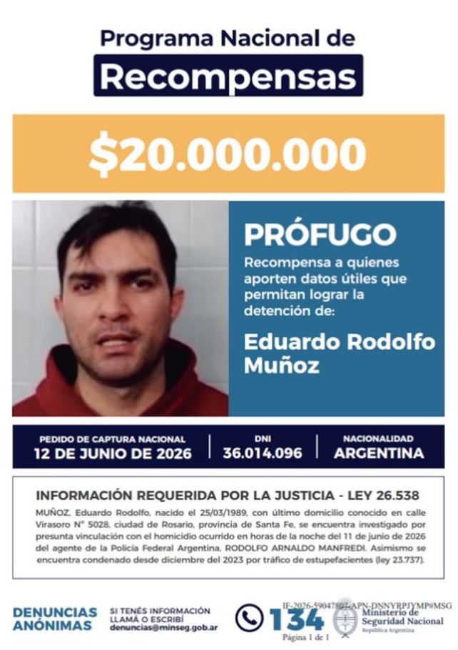 Ofrecen recompensa: quién es el prófugo que lidera la banda apuntada por el crimen del policía