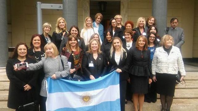 Delegación argentina. Las funcionarias judiciales