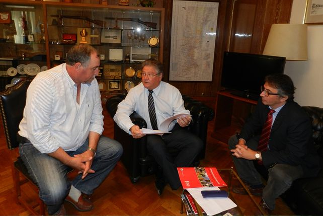 Fascendini  y Pavicich reunidos con Mayoraz