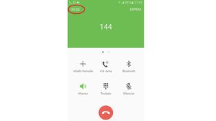 Prueba. Ariel hizo una captura de pantalla de la larga espera.