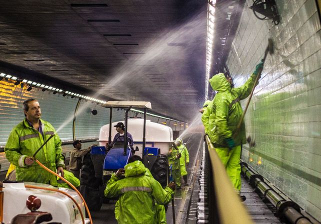 Realizarán el lavado integral del Túnel Subfluvial