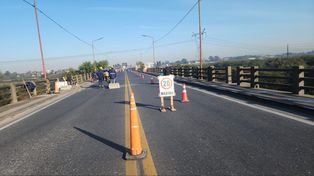 Corte total al tránsito en el Puente Carretero por las obras de Vialidad Nacional
