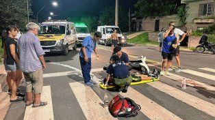 El accidente en Paraná dejó dos personas lesionadas.