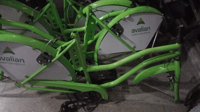Las bicicletas del sistema Mi Bici Tu Bici robadas esta madrugada.