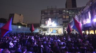 Una enorme cantidad de público en el acto inaugural.