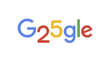 Google festeja su 25 aniversario con un llamativo doodle.