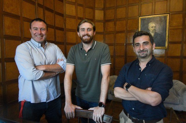 Eugenio Picazo junto a Ignacio Feely y Andrés Pederiva