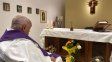 El papa Francisco celebró la misa en el Hospital Gemelli.