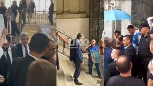 Máxima tensión en Tribunales: empleados judiciales increparon a los ministros Bastia y Cococcioni