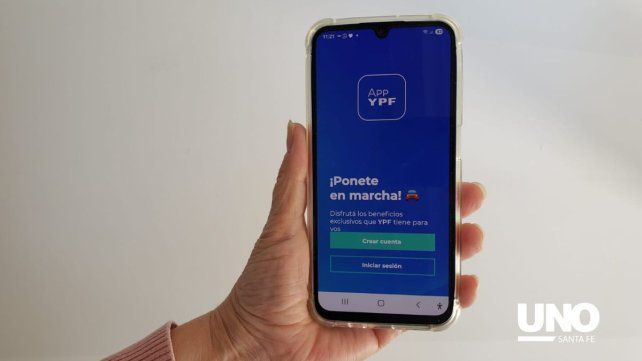 La aplicación de YPF La aplicación de YPF
