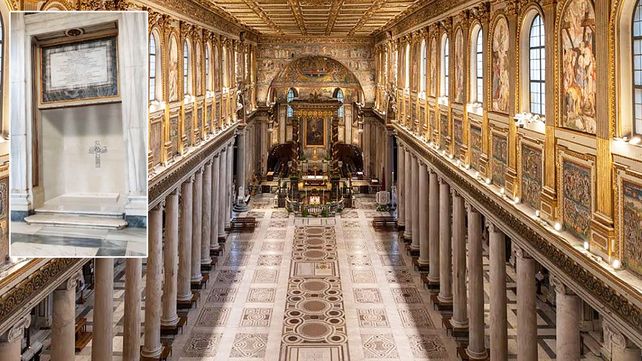 La tumba del Papa Francisco en la basílica Santa María Maggiore está construida con mármol de Liguria