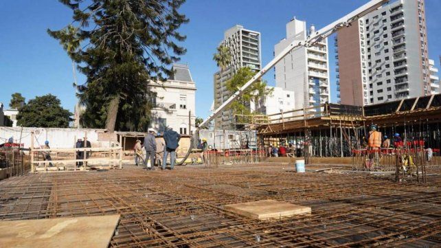 Nuevo edificio del Instituto Almirante Brown: provincia informó avances en la estructura y el hormigonado