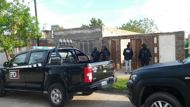 Allanamiento. Los dos detenidos formaban parte de una banda que fue desarticulada el pasado martes.&nbsp;