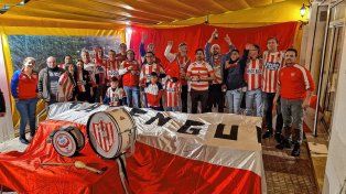 Los hinchas de Unión celebraron los 22 años de la Filial Sangre Tatengue Nery Pumpido.