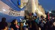 El Monumento recibió hinchas que pidieron por Leo Messi.
