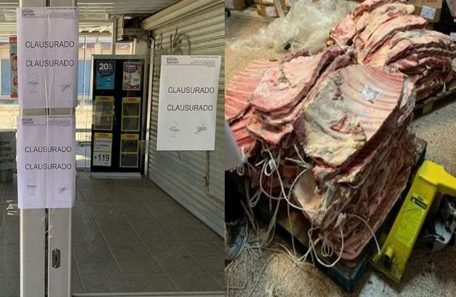Un supermercado de la provincia quería vender una tonelada de carne podrida