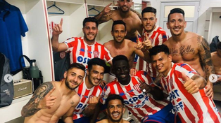 Así disfrutaron los jugadores de Unión el triunfo en el Clásico