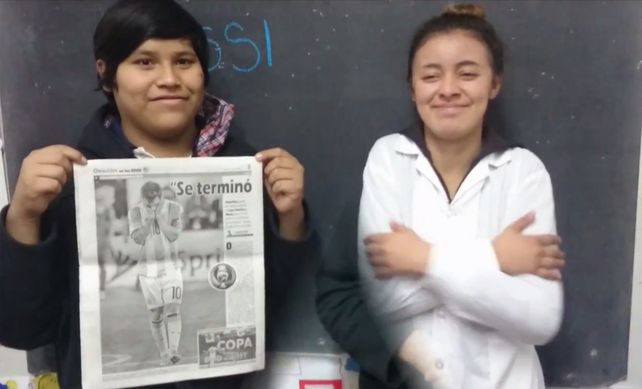 El video fue armado por alumnos y docentes de la escuela Nº 2013.