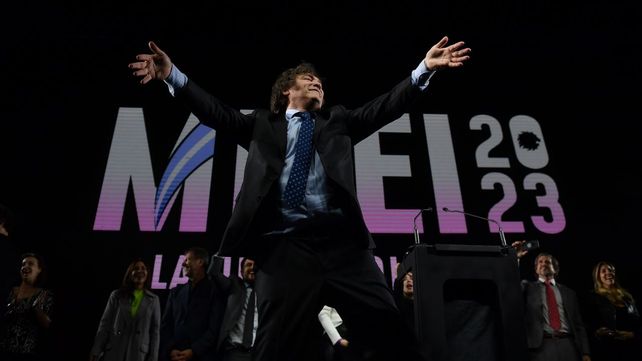 Javier Milei cerró su campaña con un acto multitudinario en el Movistar Arena.&nbsp;