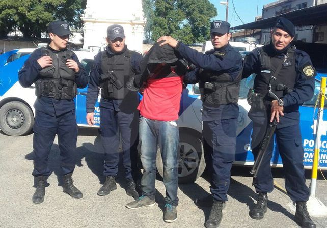 El preso que se escapó de la Comisaría y fue recaptura en la mañana de este domingo.