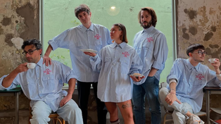 El actor Martín Piroyansky y su equipo