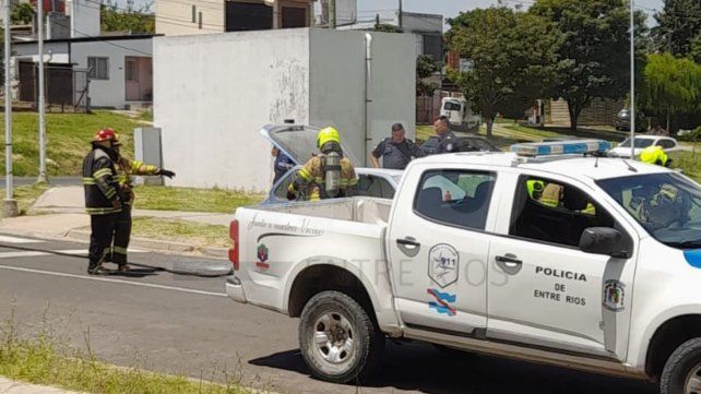 Explosión en barrio Procrear por un aerosol en un auto