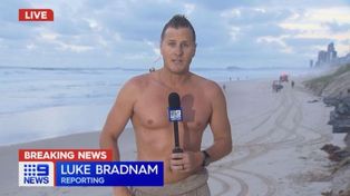 Daba el pronóstico del tiempo desde la playa y terminó en dos rescates de emergencia