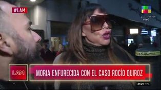 Moria no ocultó su malestar cuando le preguntaron sobre el caso Rocío Quiroz