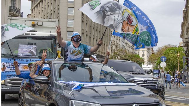 El Obelisco porteño, epicentro de la concentración por el Día de la Lealtad peronista