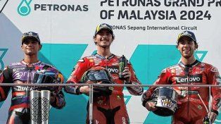 MotoGP: Bagnaia ganó en Malasia