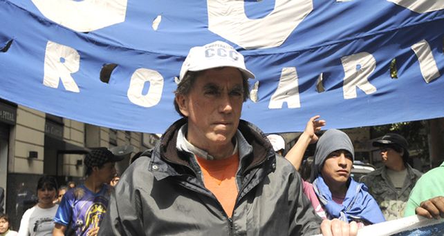 El referente de la Corriente Clasista y Combativa (CCC), Eduardo Delmonte: 
