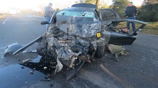 Ruta 70: dos muertos en un choque y se salvó una menor
