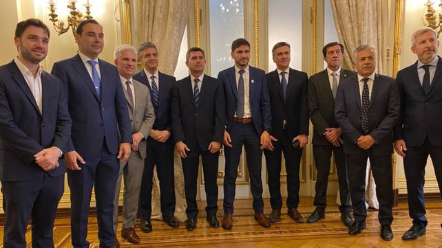 El gobernador santafesino Maximiliano Pullaro