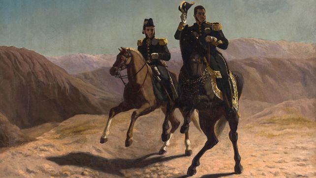 Juan Manuel de Blanes retrata a José de San Martin y Guido en 1871. (Óleo sobre tela. Museo Histórico nacional).&nbsp;