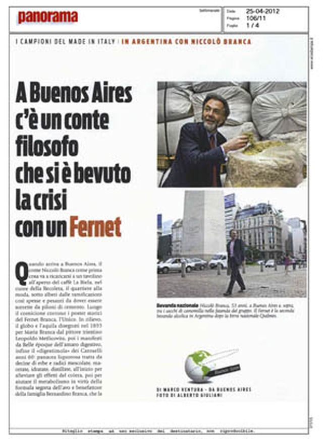 El nacimiento del fernet-cola fue confirmado por la empresa italiana Branca