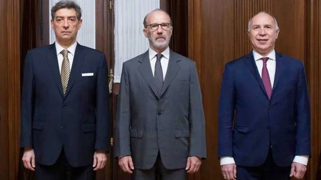Horacio Rosatti, Carlos Rosenkrantz y Ricardo Lorenzetti.