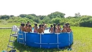 Los niños de la vecinal Los Berros tendrán su colonia de verano con piletas de lona