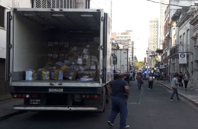 Imágenes del operativo de tránsito.