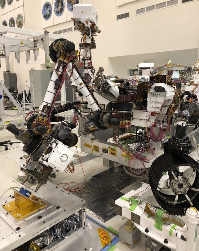 El robot Perseverancia que fue lanzado en julio pasado y se prevé llegará en febrero de 2021 a Marte.