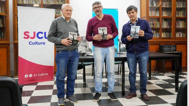 Walter José Bourlot presentó su libro en la Biblioteca Provincial Massimino. Del Piamonte a la Colonia San José