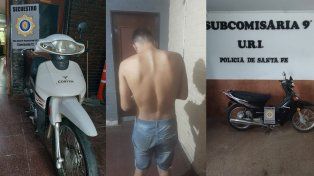 Cayó El Piojo por robar tres motos