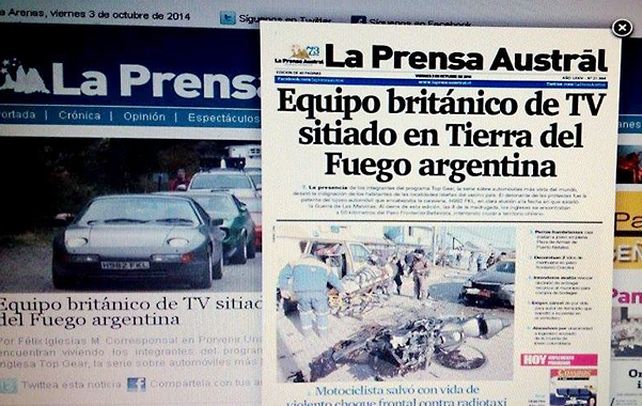 Tapas de los diarios fueguinos donde se vivieron horas intensas hasta la madrugada de ayer.