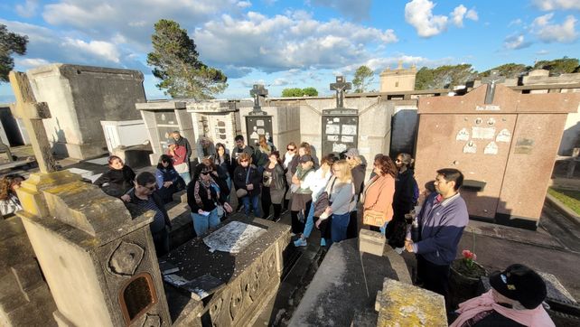 Giai se adentró en el conocimiento de la simbología funeraria en la búsqueda de los últimos vestigios escritos en italiano en las tumbas de los primeros inmigrantes.