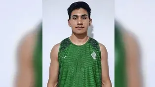 Facundo Hernández con los colores del Verde.